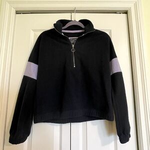 Abercrombie Colorblock Half Zip Sweater